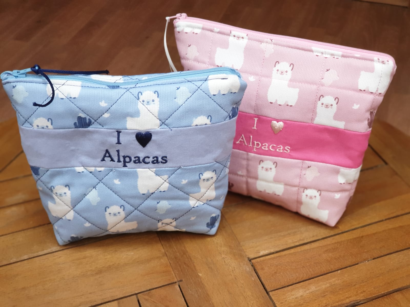 Alpaca Cosmetic Bag Blue
