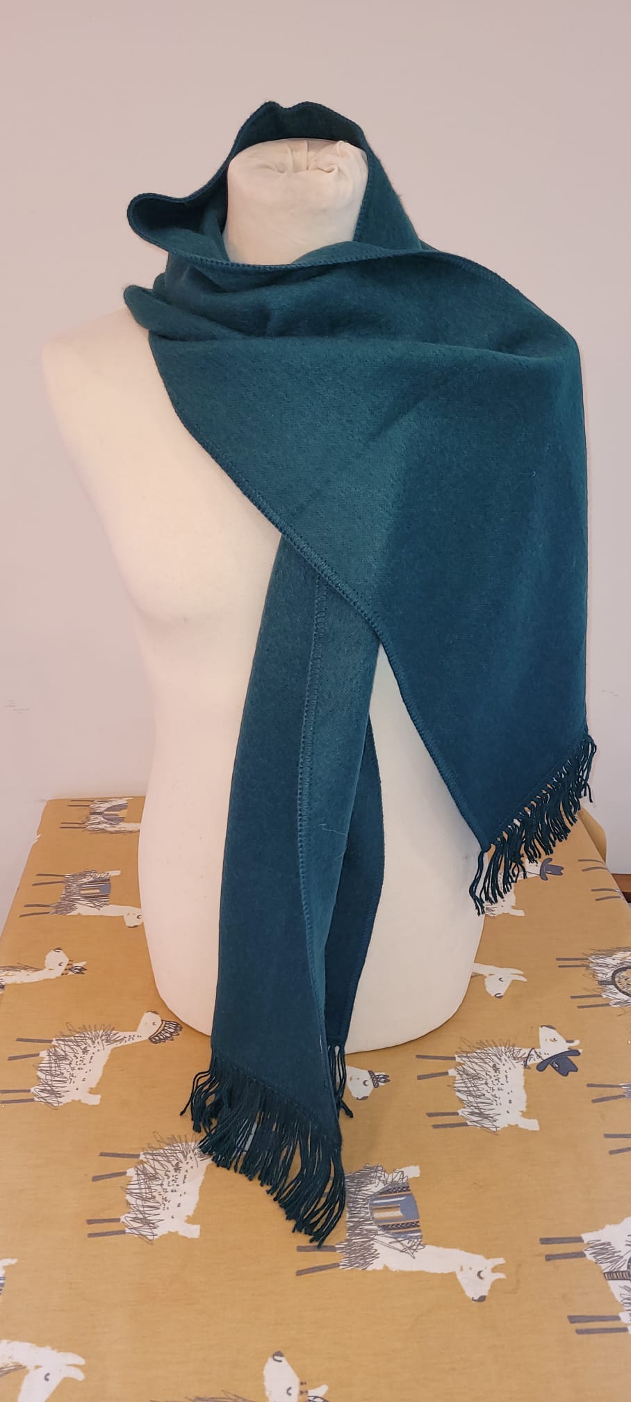 Blue Brushed Scarf