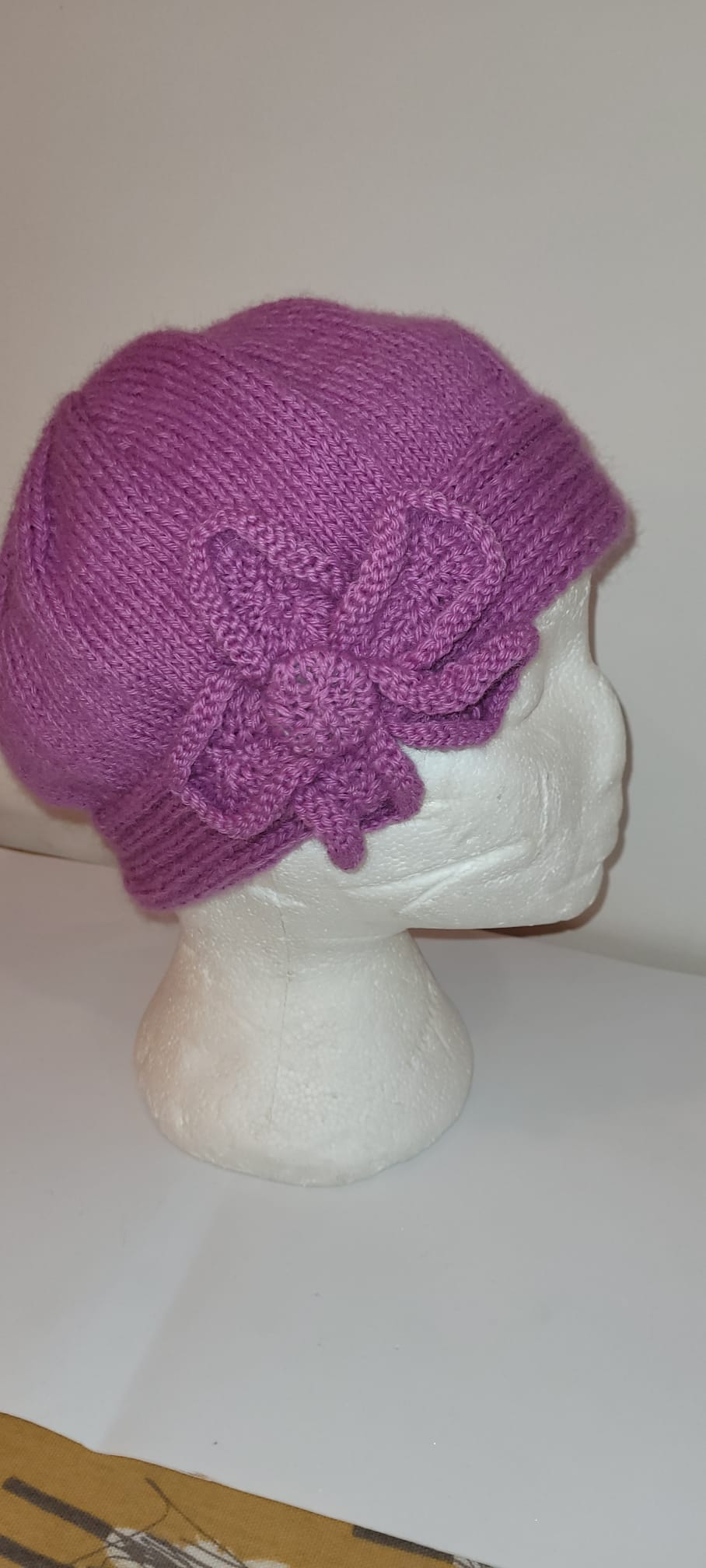 Purple Flower Hat