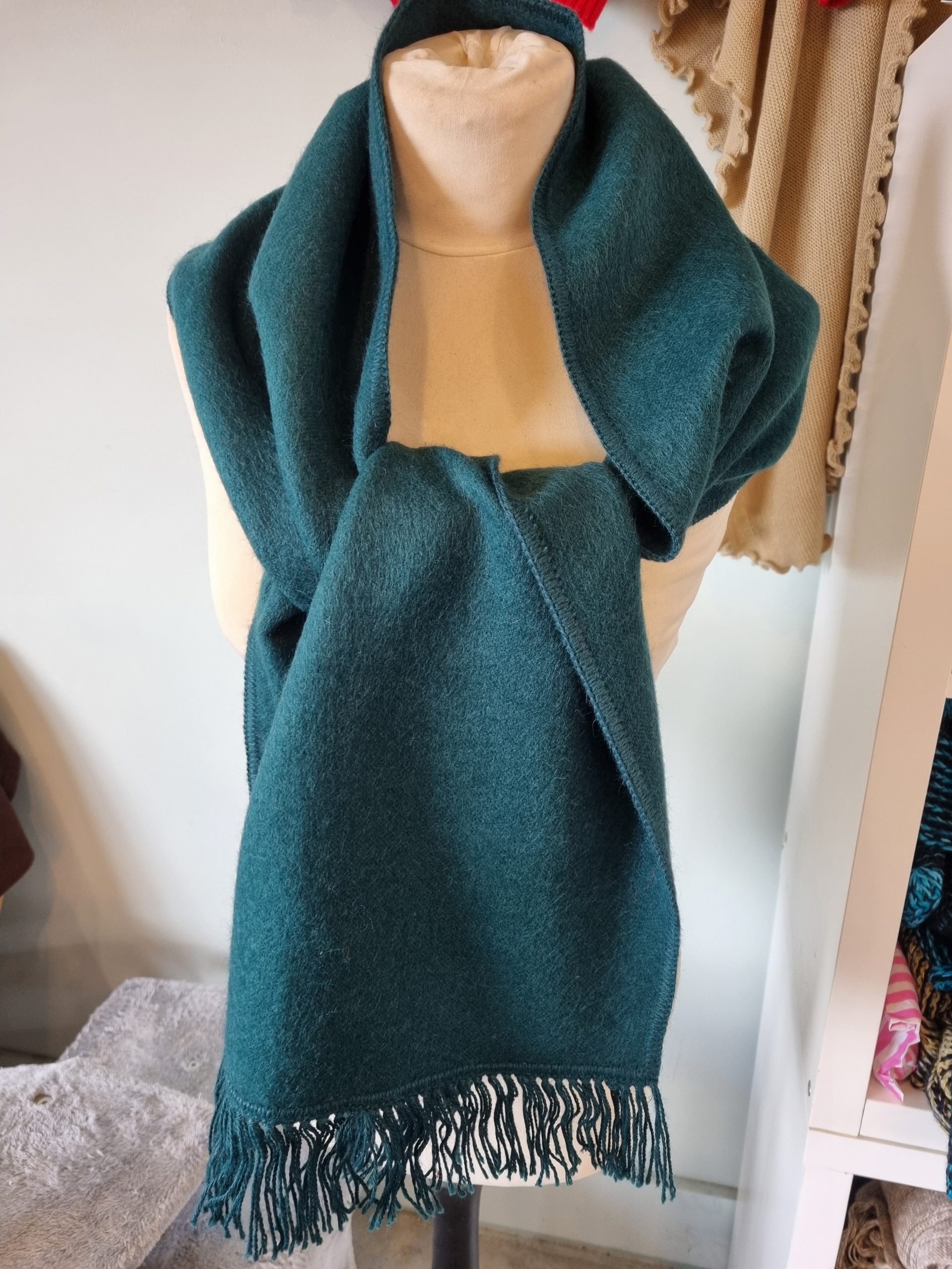 Dark Green brushed Scarf